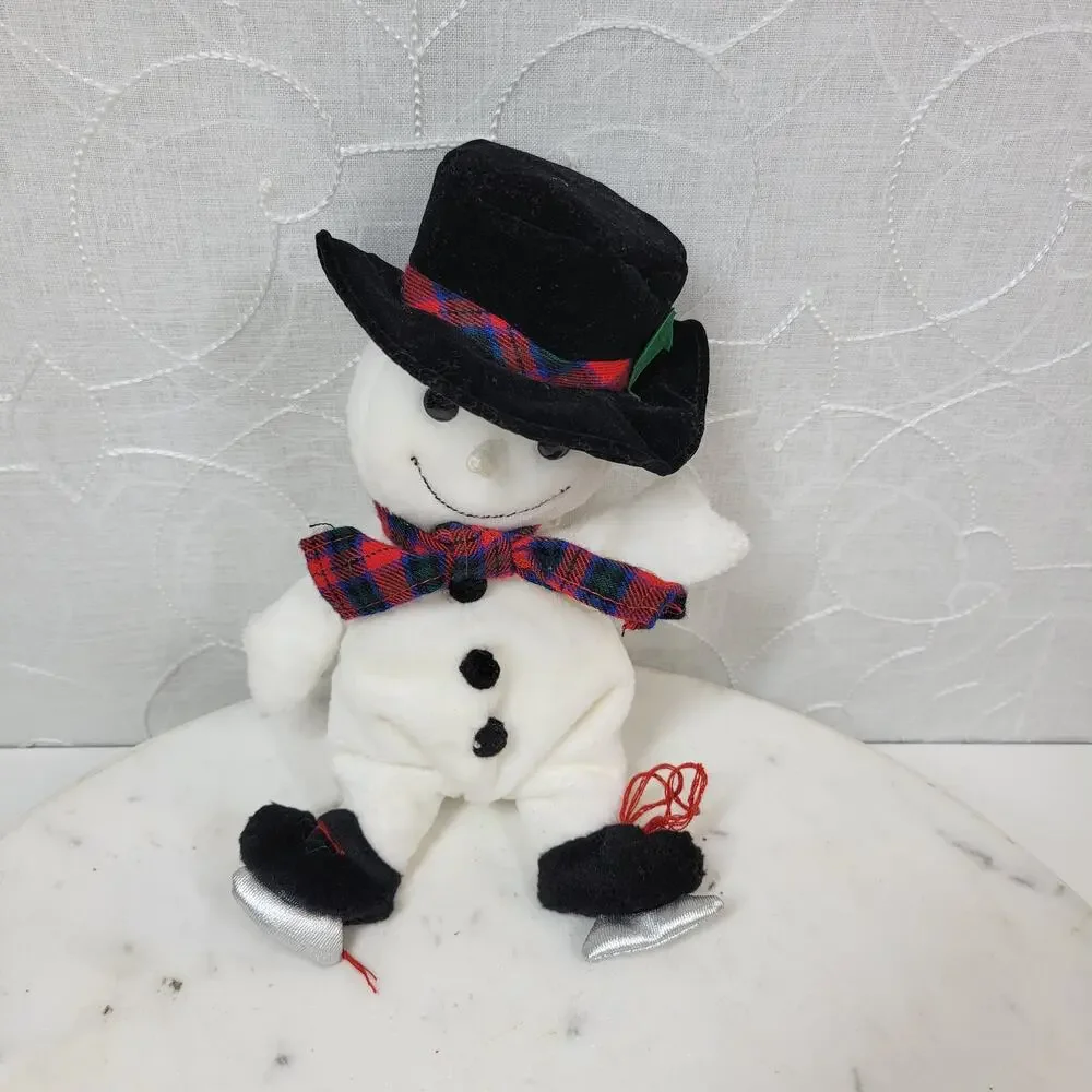 Vintage 1997 Target Snowden Plush Ice Skating Snowman 8